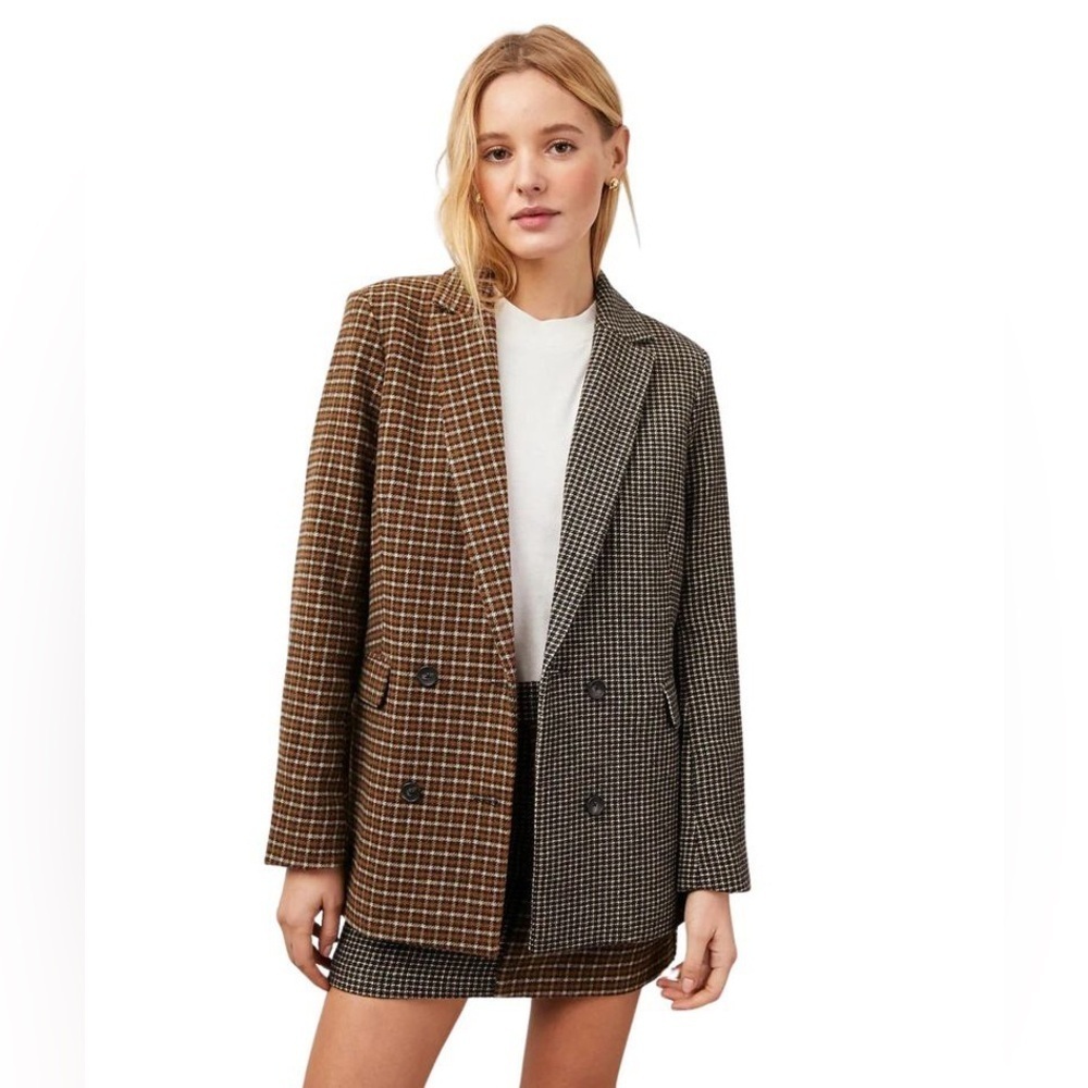 RAILS Cody Mixed Mini Check Blazer in size XSmall